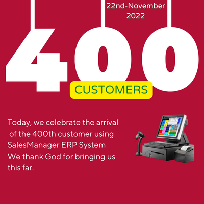 You are currently viewing Celebrating Our 400th Customer of SalesManager